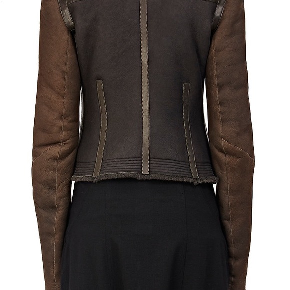 Rick Owens Real Fur dyed Lam Shearling Jacket - Picture 7 of 8